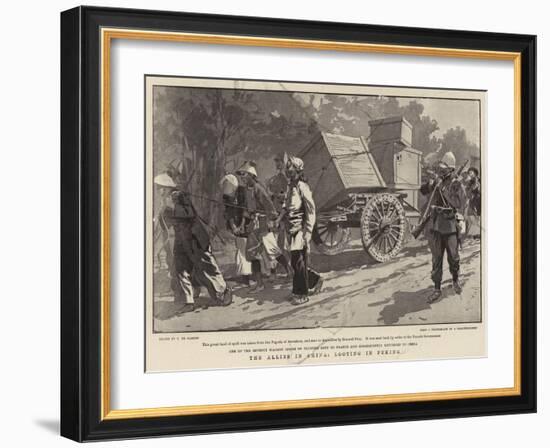 The Allies in China, Looting in Peking-Frederic De Haenen-Framed Giclee Print