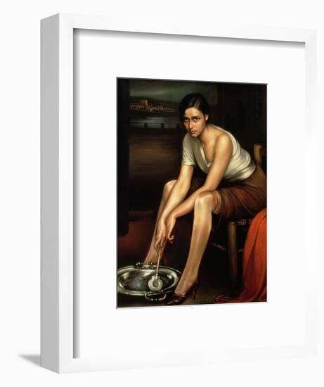 The Alluring Young Girl-Julio Romero de Torres-Framed Premium Giclee Print