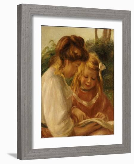 The Alphabet, Jean and Gabrielle-Pierre-Auguste Renoir-Framed Giclee Print