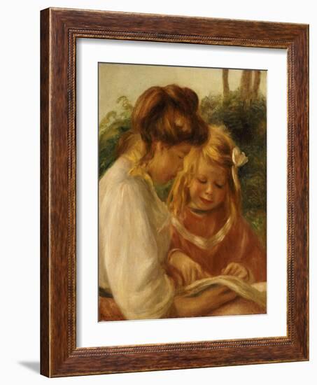 The Alphabet, Jean and Gabrielle-Pierre-Auguste Renoir-Framed Giclee Print