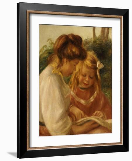 The Alphabet, Jean and Gabrielle-Pierre-Auguste Renoir-Framed Giclee Print