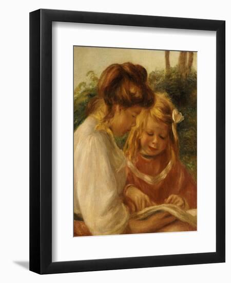 The Alphabet, Jean and Gabrielle-Pierre-Auguste Renoir-Framed Giclee Print