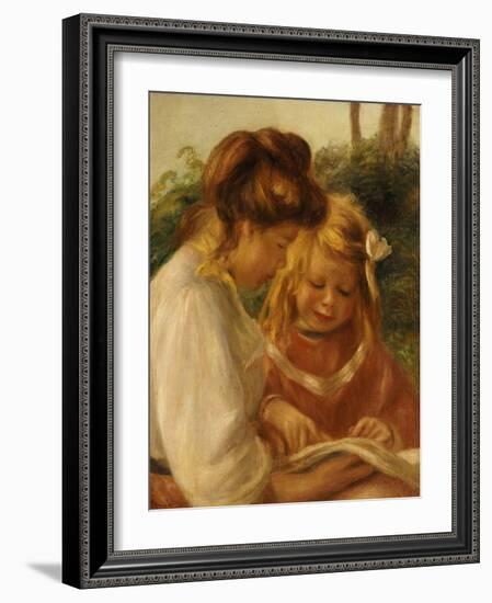 The Alphabet, Jean and Gabrielle-Pierre-Auguste Renoir-Framed Giclee Print