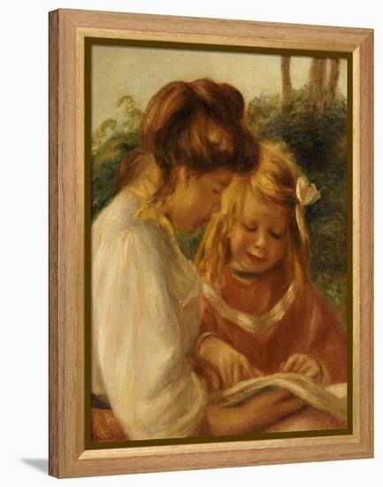 The Alphabet, Jean and Gabrielle-Pierre-Auguste Renoir-Framed Premier Image Canvas