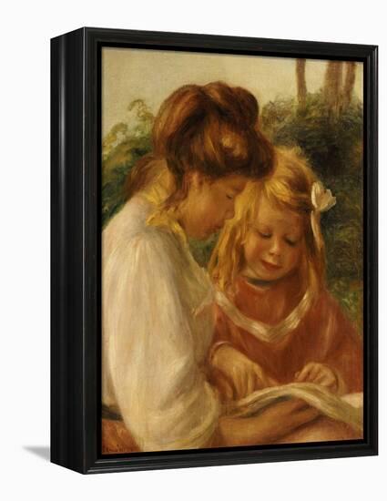 The Alphabet, Jean and Gabrielle-Pierre-Auguste Renoir-Framed Premier Image Canvas