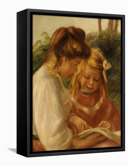 The Alphabet, Jean and Gabrielle-Pierre-Auguste Renoir-Framed Premier Image Canvas