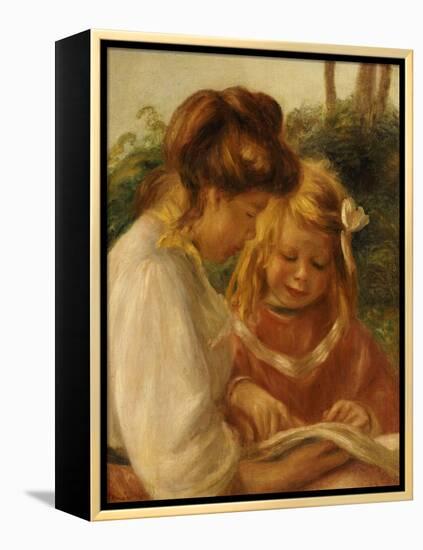 The Alphabet, Jean and Gabrielle-Pierre-Auguste Renoir-Framed Premier Image Canvas