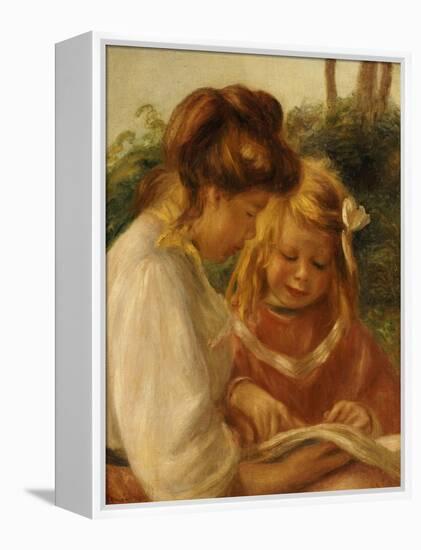 The Alphabet, Jean and Gabrielle-Pierre-Auguste Renoir-Framed Premier Image Canvas