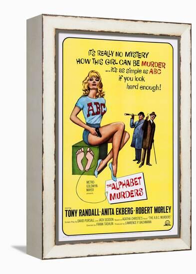 The Alphabet Murders, from Left: Anita Ekberg, Robert Morley, Tony Randall, 1965-null-Framed Stretched Canvas