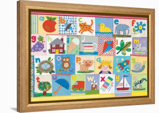 The Alphabet-Claire Beaton-Framed Stretched Canvas