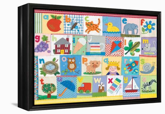 The Alphabet-Claire Beaton-Framed Stretched Canvas
