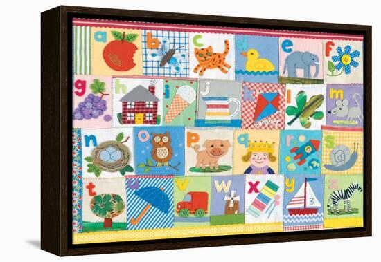 The Alphabet-Claire Beaton-Framed Stretched Canvas