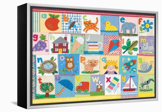 The Alphabet-Claire Beaton-Framed Stretched Canvas