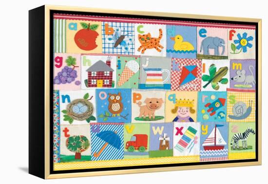 The Alphabet-Claire Beaton-Framed Stretched Canvas