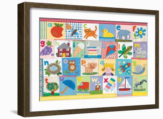 The Alphabet-Claire Beaton-Framed Premium Giclee Print