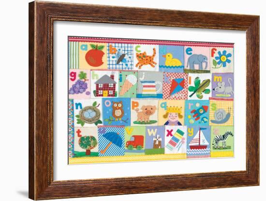 The Alphabet-Claire Beaton-Framed Premium Giclee Print