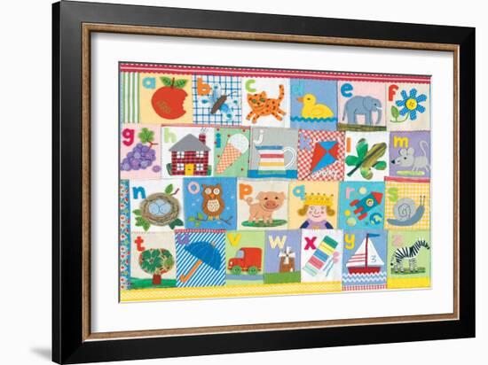 The Alphabet-Claire Beaton-Framed Premium Giclee Print