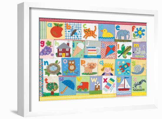 The Alphabet-Claire Beaton-Framed Premium Giclee Print