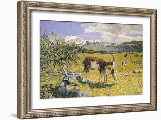 The Alps in May-Giovanni Segantini-Framed Giclee Print