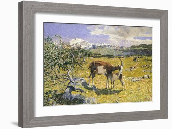 The Alps in May-Giovanni Segantini-Framed Giclee Print