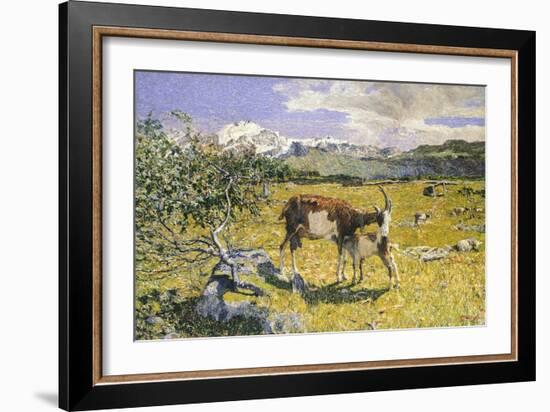 The Alps in May-Giovanni Segantini-Framed Giclee Print