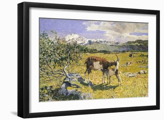 The Alps in May-Giovanni Segantini-Framed Giclee Print