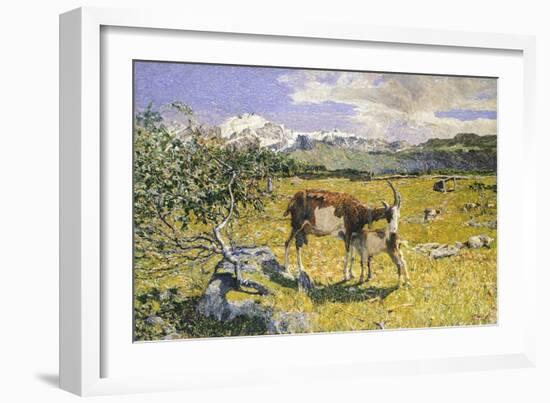 The Alps in May-Giovanni Segantini-Framed Giclee Print