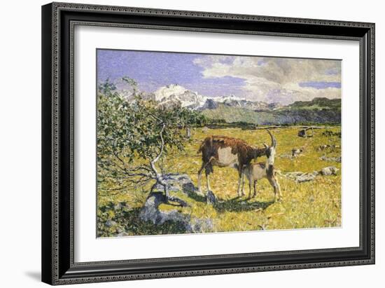 The Alps in May-Giovanni Segantini-Framed Giclee Print