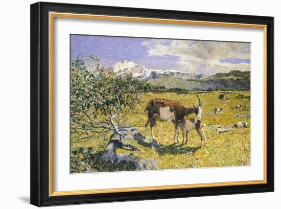 The Alps in May-Giovanni Segantini-Framed Giclee Print