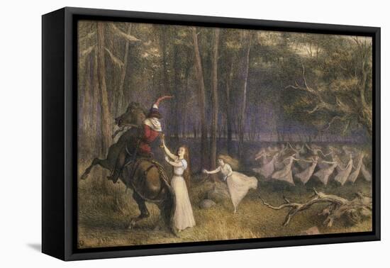 The Altar Cup in Aagerup: the Moment of Departure, 19th Century-Richard Doyle-Framed Premier Image Canvas