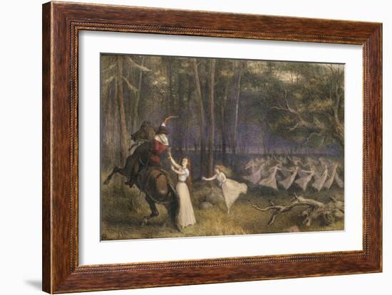 The Altar Cup in Aagerup: the Moment of Departure, 19th Century-Richard Doyle-Framed Giclee Print