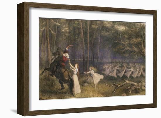 The Altar Cup in Aagerup: the Moment of Departure, 19th Century-Richard Doyle-Framed Giclee Print