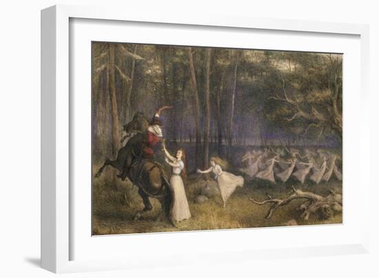 The Altar Cup in Aagerup: the Moment of Departure, 19th Century-Richard Doyle-Framed Giclee Print