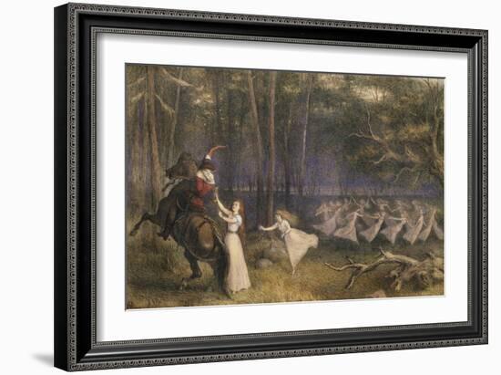 The Altar Cup in Aagerup: the Moment of Departure, 19th Century-Richard Doyle-Framed Giclee Print