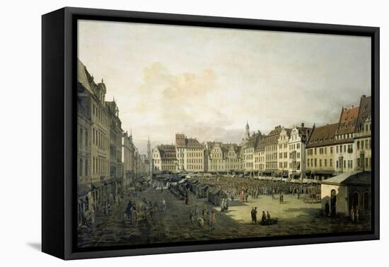 The Altmarkt in Dresden Seen from the Seegasse, c. 1751-Canaletto-Framed Premier Image Canvas