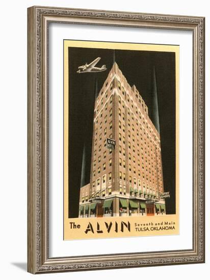 The Alvin Hotel, Tulsa, Oklahoma-null-Framed Art Print