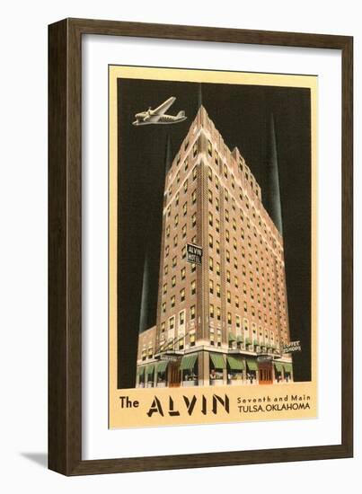 The Alvin Hotel, Tulsa, Oklahoma-null-Framed Art Print