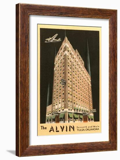 The Alvin Hotel, Tulsa, Oklahoma-null-Framed Art Print