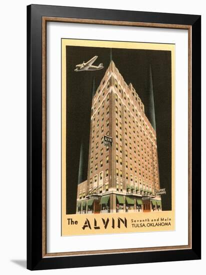 The Alvin Hotel, Tulsa, Oklahoma-null-Framed Art Print