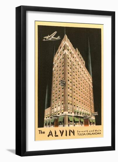 The Alvin Hotel, Tulsa, Oklahoma-null-Framed Art Print