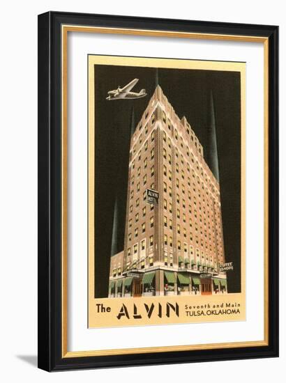 The Alvin Hotel, Tulsa, Oklahoma-null-Framed Art Print