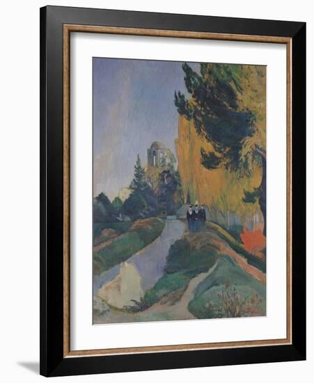 The Alyscamps, Arles, 1888-Paul Gauguin-Framed Giclee Print