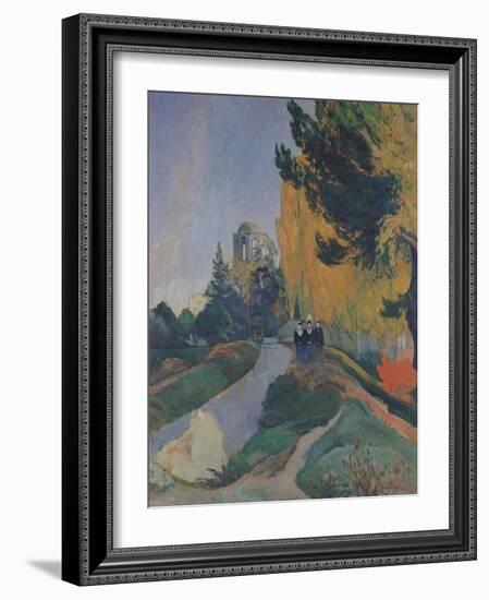 The Alyscamps, Arles, 1888-Paul Gauguin-Framed Giclee Print