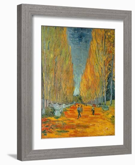 The Alyscamps, Arles, 1888-Vincent van Gogh-Framed Giclee Print