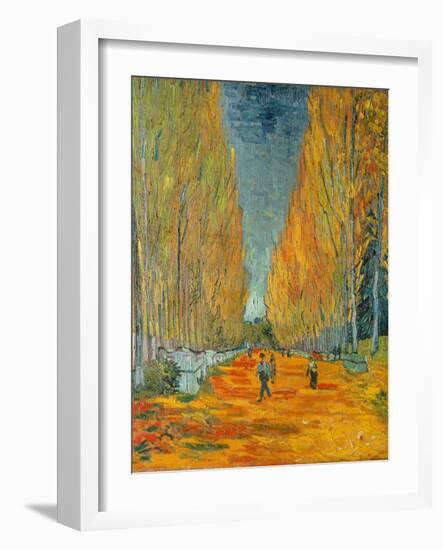 The Alyscamps, Arles, 1888-Vincent van Gogh-Framed Giclee Print