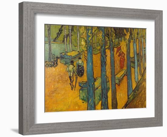 The Alyscamps, Arles, 1888-Vincent van Gogh-Framed Giclee Print