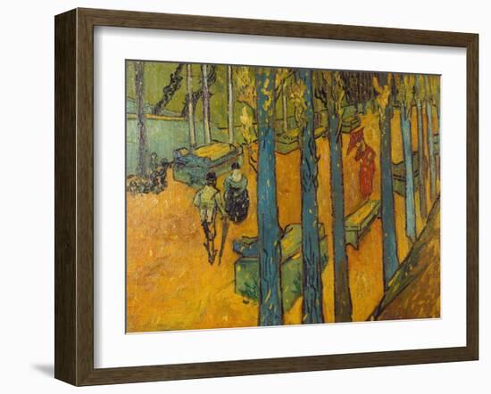 The Alyscamps, Arles, 1888-Vincent van Gogh-Framed Giclee Print