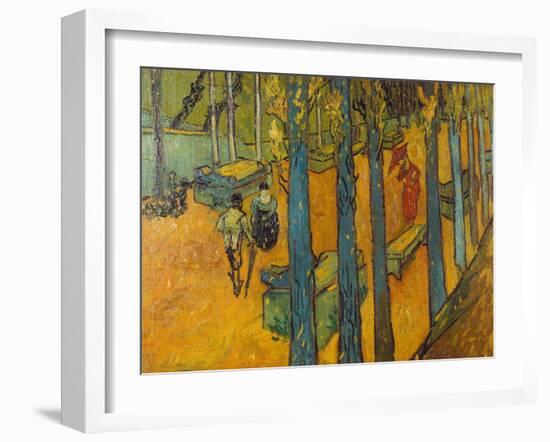 The Alyscamps, Arles, 1888-Vincent van Gogh-Framed Giclee Print