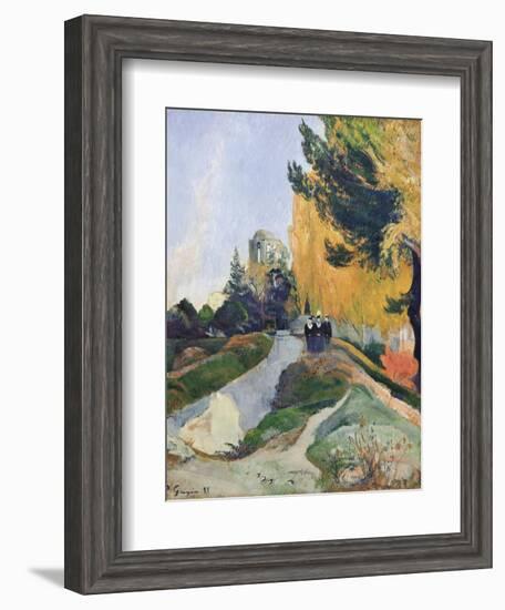 The Alyscamps, Arles-Paul Gauguin-Framed Art Print