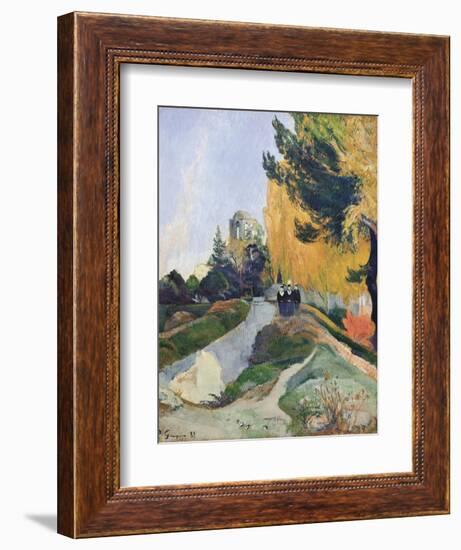 The Alyscamps, Arles-Paul Gauguin-Framed Art Print